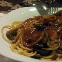 Mushroom and Olive Spaghetti / Шпагети со печурки и маслинки